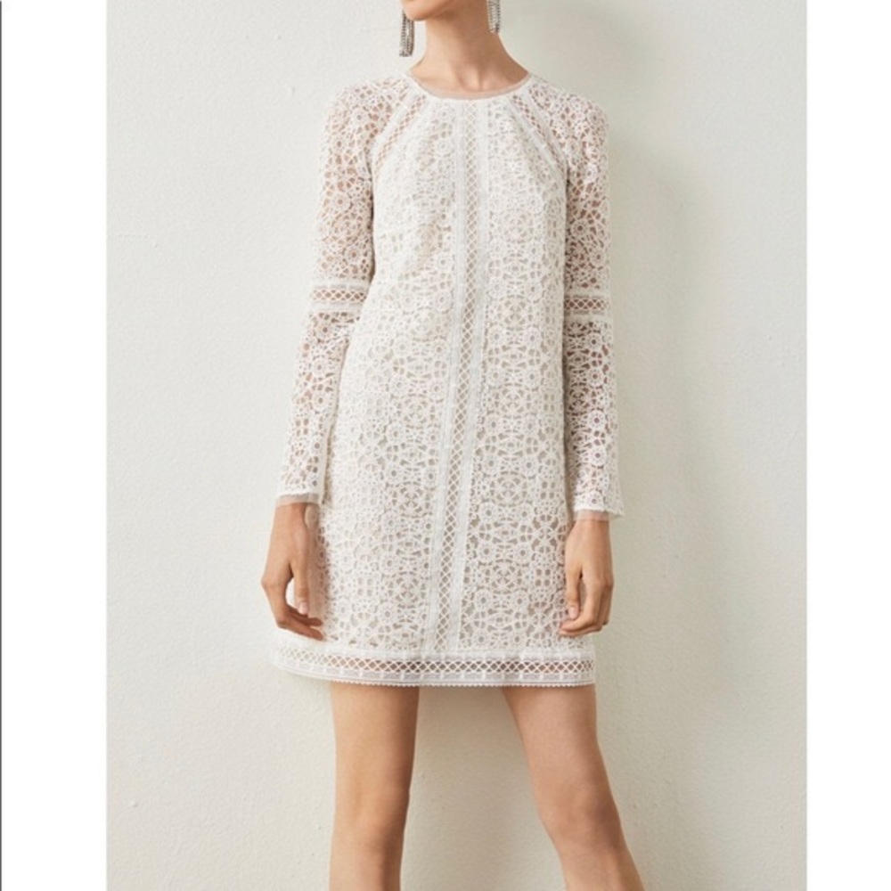 White lace dress by BCBG